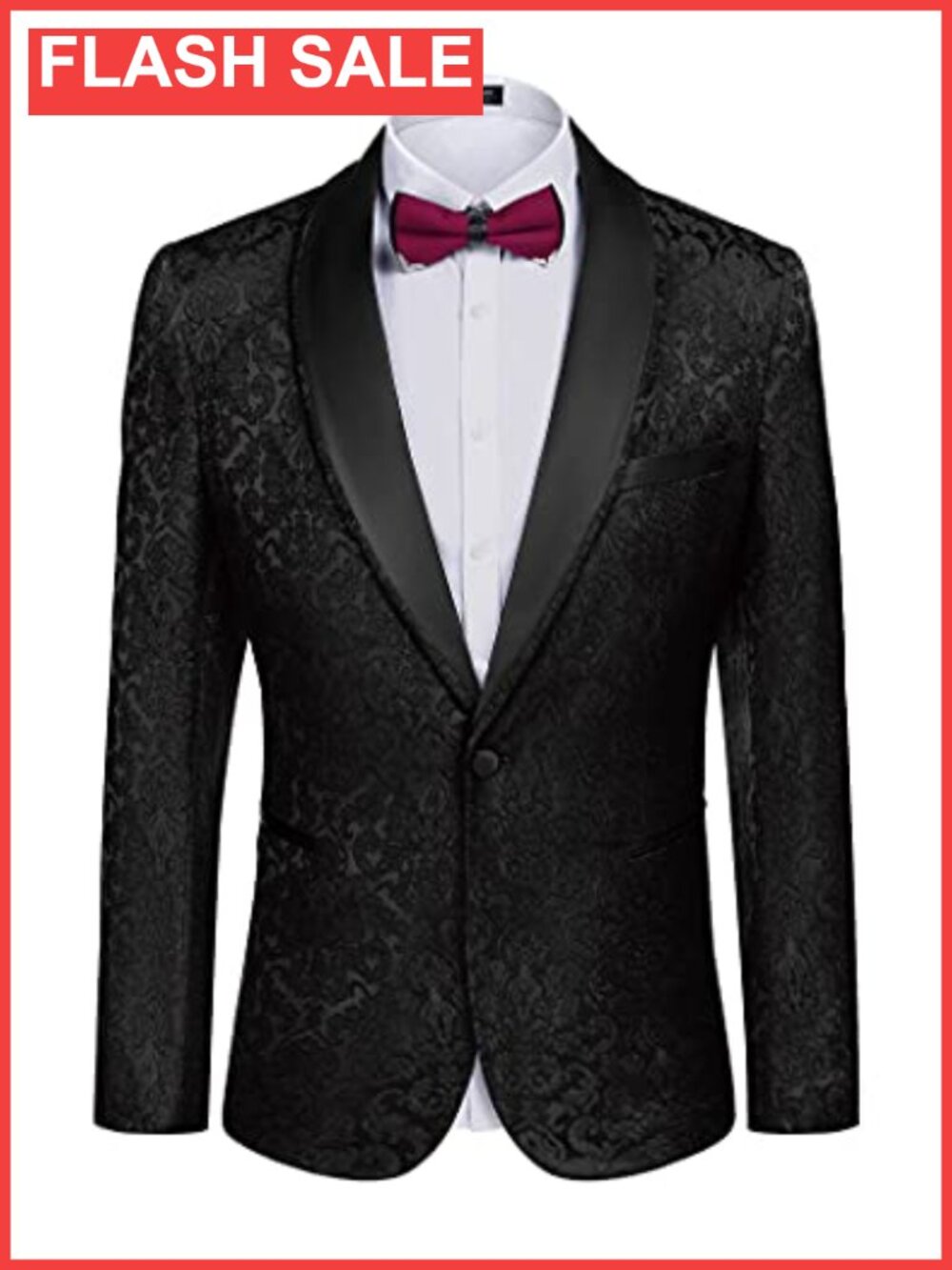 Men's Floral Tuxedo Jacket Paisley Dinner Blazer
